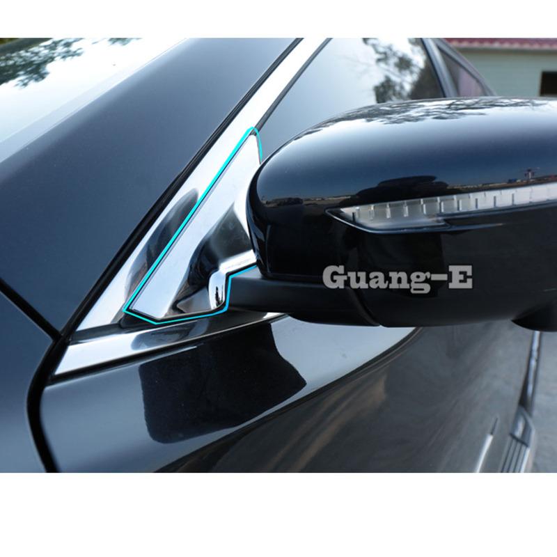 Cover Door Mirror Window Glass Front Side Trim Triangle Stick For Nissan X-Trail T32/Rogue 2014 2015 2016 2017 2018