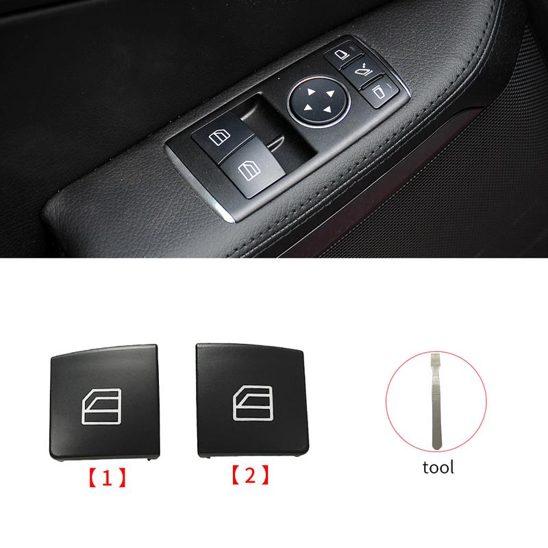 For Mercedes W172 W231 Class Car Electric Power Master Window Switch Button Cover Cap For Benz SLK200 SLK300 Sl 350 SL400 SL500