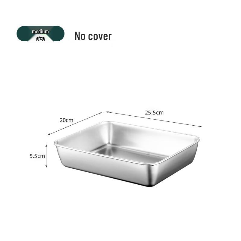 Multipurpose Stainless Steel Rectangular Tray