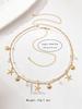 2pcs Bohemian Style Ocean Series Shell & Starfish Beaded Waist Chain For Women