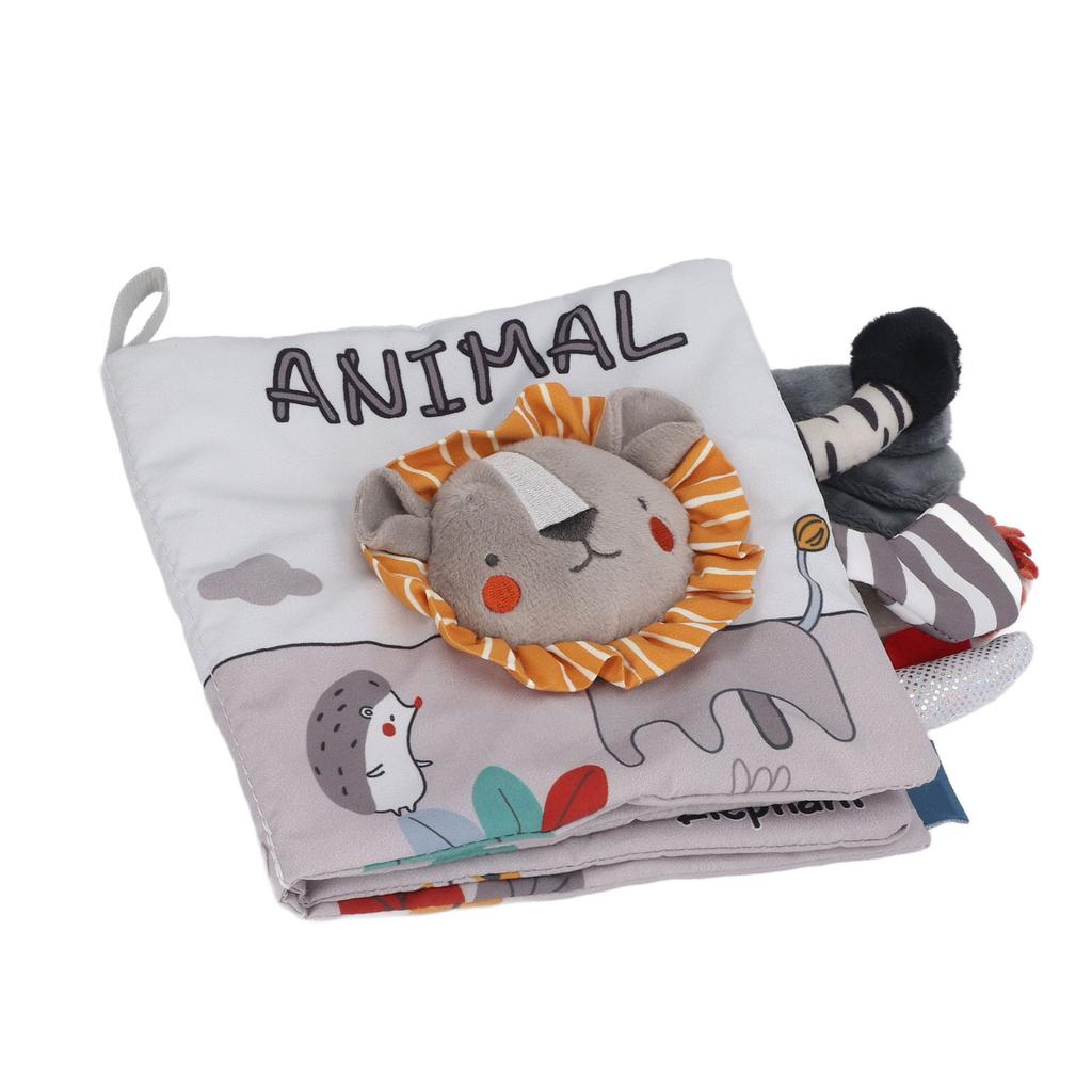 Baby Cloth Books Chewable 3D Educational Early Learning Soft Baby Animal Cloth Books for Over 4