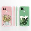 For Realme C21 C21Y C25 C25Y C25S Case Soft Liquid Silicone Phone Housing For Realme C 21 C 25 Anti Drop Artistic Back Covers