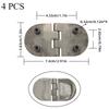 2Pcs 316 Stainless Steel Marine Boat Hinges Heavy Duty Hatch Casting Hinge For Cabinet Doors Windows Butt Hinge Door Hinges