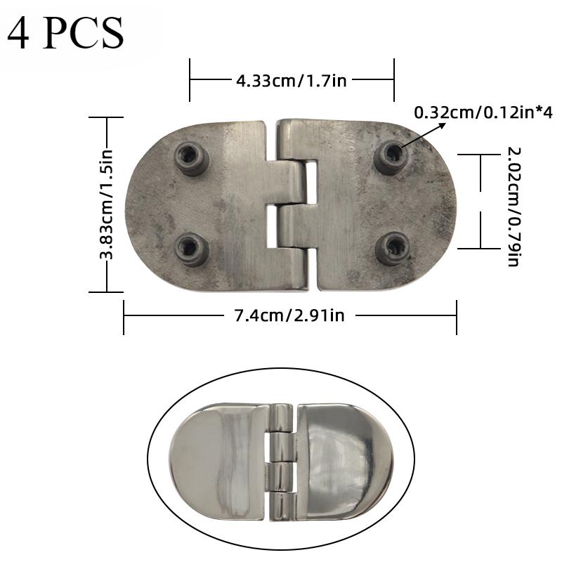 2Pcs 316 Stainless Steel Marine Boat Hinges Heavy Duty Hatch Casting Hinge For Cabinet Doors Windows Butt Hinge Door Hinges