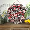 Christmas Decoration Sign,indoor Hanging decorations,2D Flat Wooden products,Christmas Gifts for Friends and Family