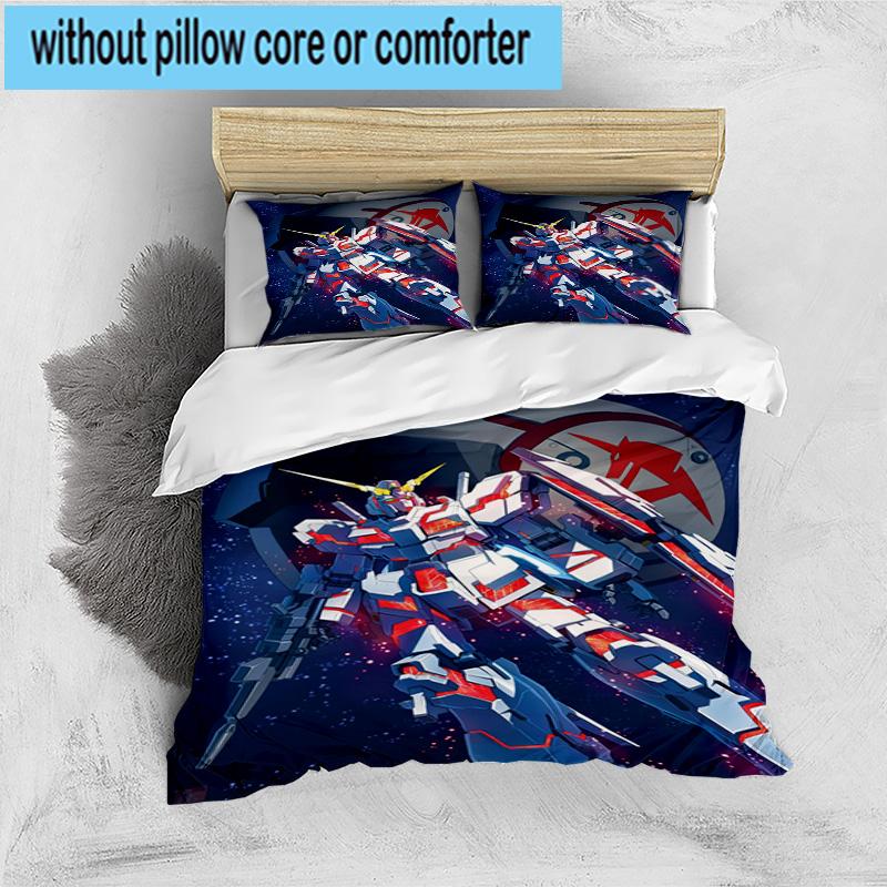 3PCS Mecha Armor Robotic Design 3pcs Bedding,Including 3PCS Duvet Cover And 2pcs Pillowcases Perfect for Christmas,Ideal for Bedroom, Dormitory