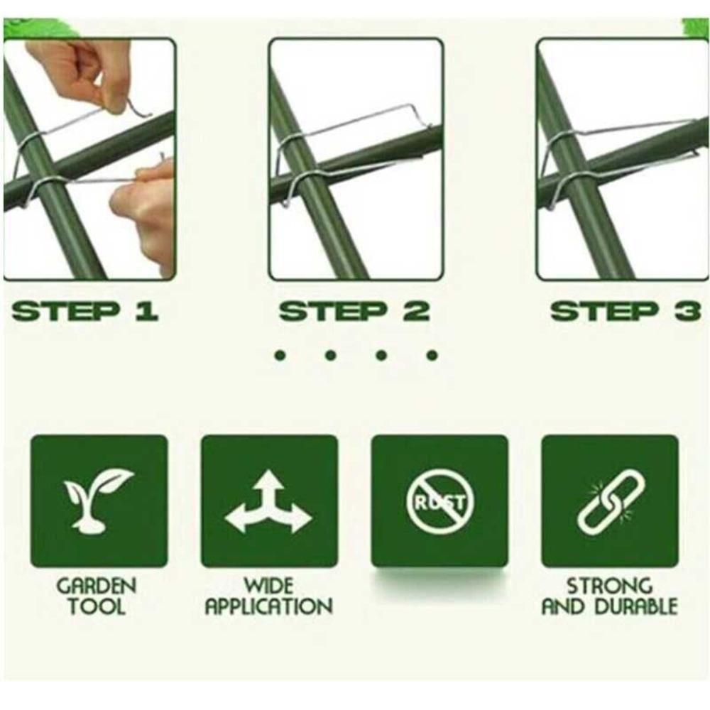 15/20pcs Fixed Buckle Grafting Stakes Connector Plant Cages Connector  For Vegetable Garden