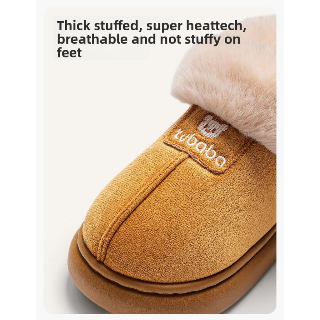 Barnas bomullssko for vinteren, egnet for både gutter og jenter til å bruke inne og ute, mellomstore barnas snøstøvler