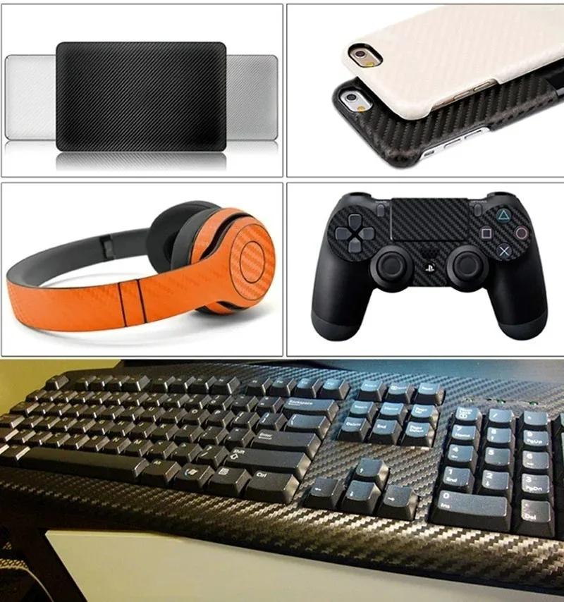 3D Carbon Fiber Car Stickers Multi-color Roll Film Vinyl Wrap Interior Auto Styling Sticker Decor Motorcycle Laptop Skin Decal