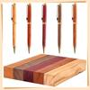 A25F-Pen Turning Supply Kit For DIY Crafts Includes 5 Pieces Exotic-Wood Pen Blanks, 5 X 3/4 X 3/4 Inches