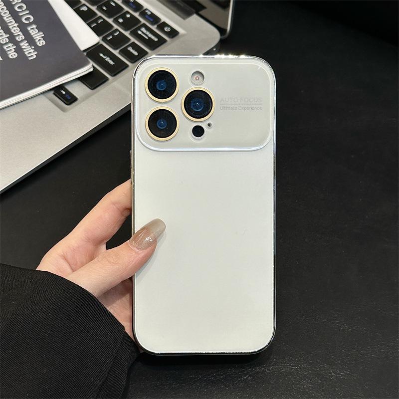 

Electroplated Glass Phone Case for iPhone 14/13/12/11 Pro Max iPhone 15 Pro