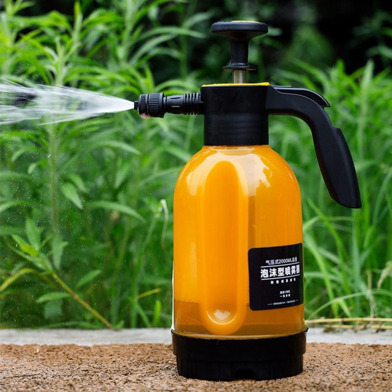 Multi-functional Hand Pump Foam Sprayer Nozzle Hand Pneumatic Foam Cannon Auto Wash Spray Bottle Car Window Cleaning 2L