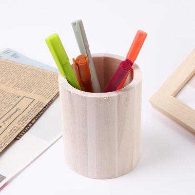 Lovely Fashion Desk Accessories Stationery Office Office Organizer Wooden Storage Box Pencil Holders Pen Holder