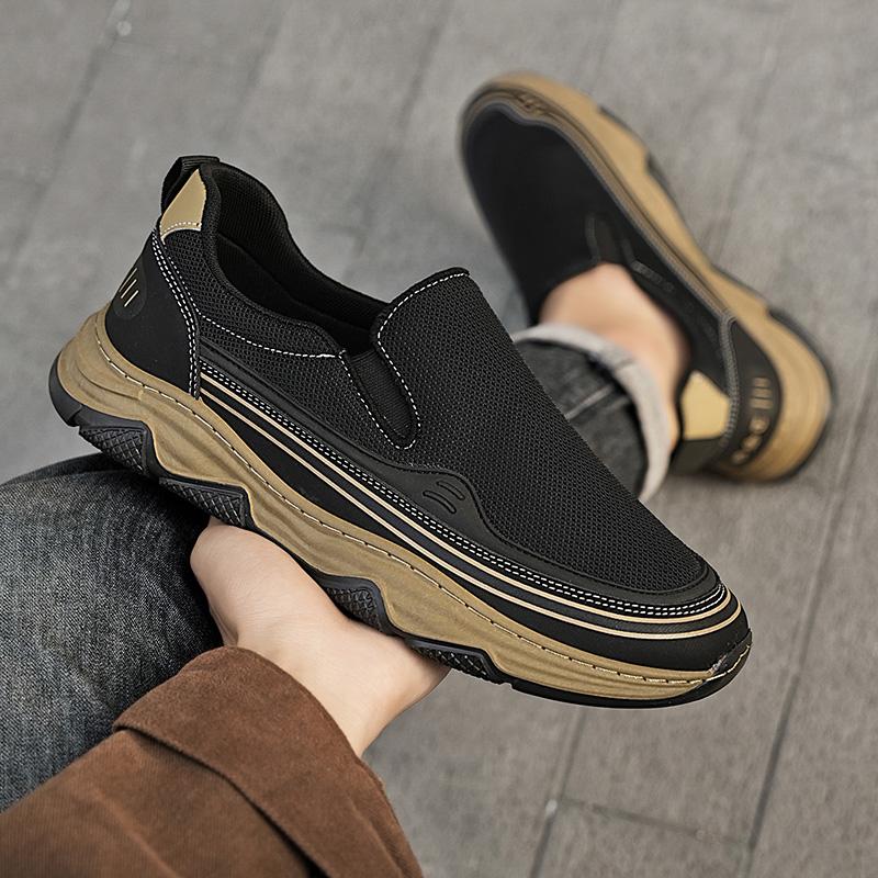 2026 New Men's Shoes Summer Breathable Sleeve Foot Pedal Thick Sole Lightweight and Versatile Fashionable Casual Men's Shoes