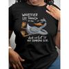 Whatever Life Throws Duck And Let It Hit Someone Else Women's Tee Funny Duck Graphic Casual Humorous Top