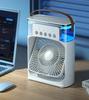 Mini přenosný chladicí ventilátor s USB nabíjením, klimatizace s vodní mlhou, LED noční světlo pro domácí kancelářský stůl, zvlhčovač