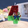 2027 Creative Glitter Number Candles 0-9 Birthday Cake Topper Decor For Kids Adults Party Supplies