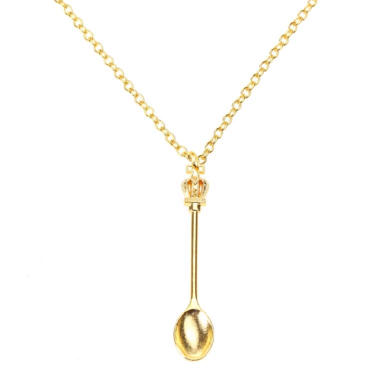 4 Colors Spoon Necklace Spice Spoon Necklace Adjustable Spoon Pendant
