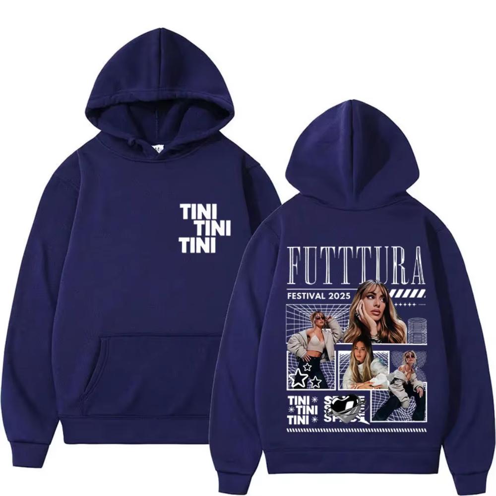 Singer TINI STOESSEL Futtura Tour Album Hoodie Mens Women Fashion Oversized Style Sweatshirt Gothic Pop Music Hoody