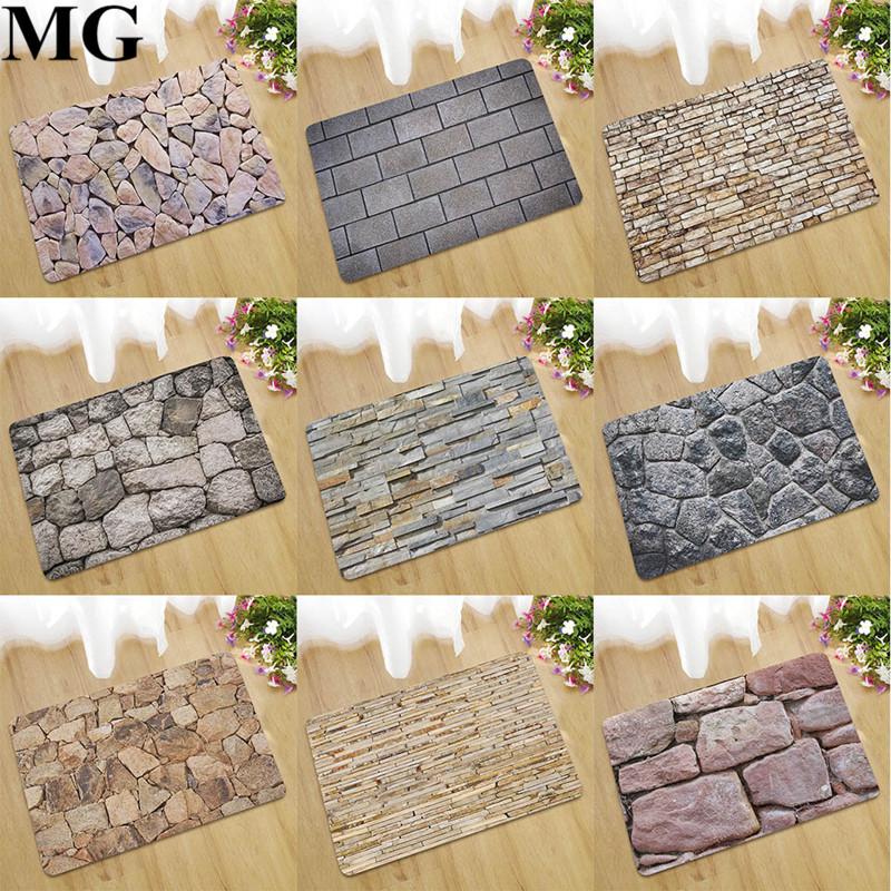 Buy Fake Tile Bricks Mat Bedroom Kitchen Floor Pad Nonslip Bath Rug