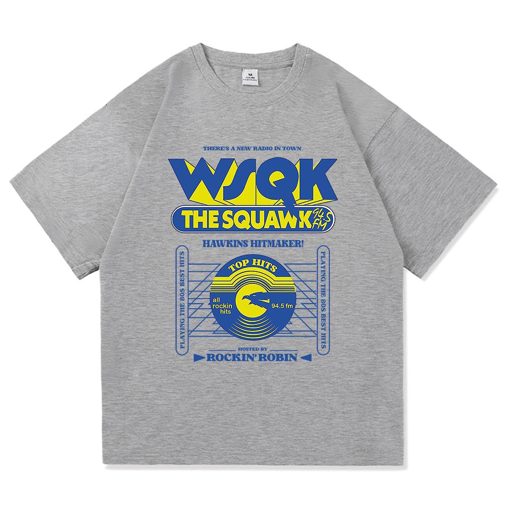 WSQK The Squawk 945 FM Tshirts Beam Me Up Tshirts Place Sucks Graphic Print Tshirt Cotton Short Sleeve Male Classic Breathable