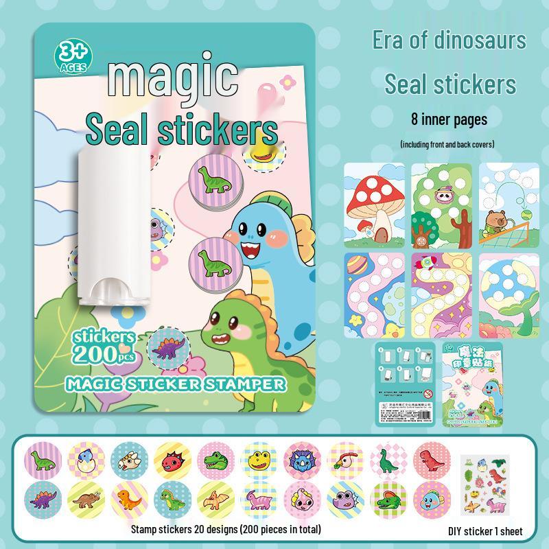 

Capybara Cartoon Stamp Stickers for Kids - Focus, Decompression, Rewards & Journals