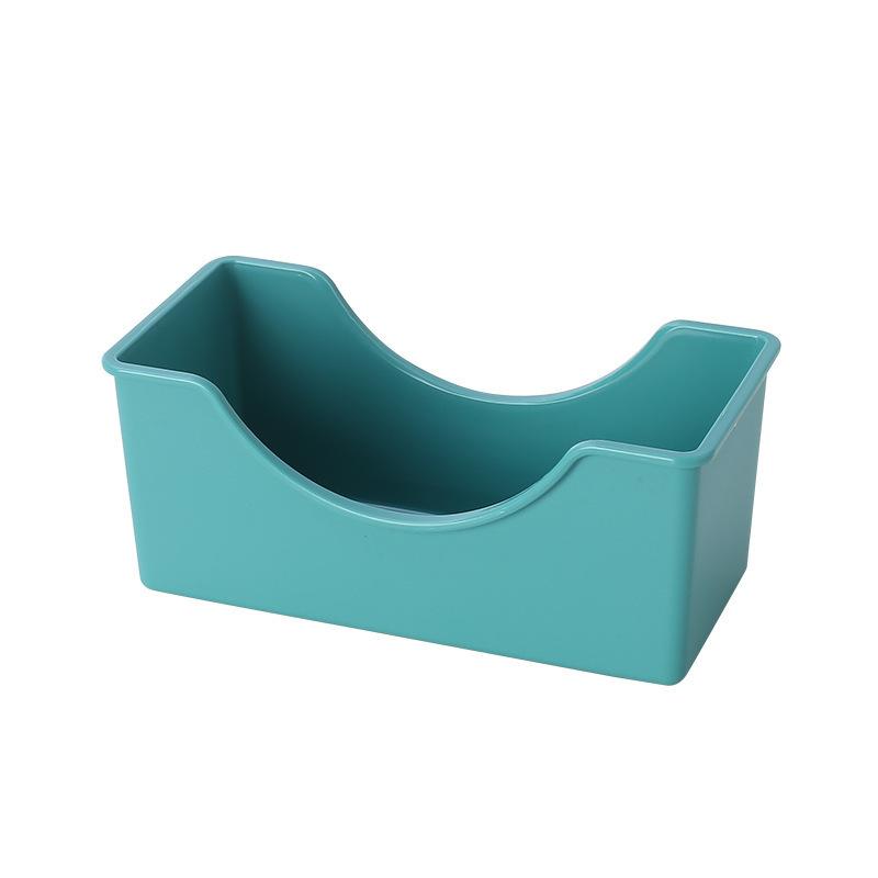 Unbreakable Stackable Plastic Snack Plates with 2 Sections - Set of 8 In Multiple Colors
