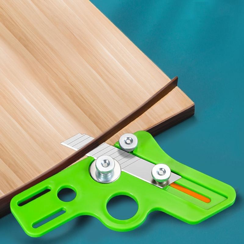 Professional Manual Edge Trimmer Veneer Cutting Tool with Retractable Blade for Precise Woodworking and Furniture Making