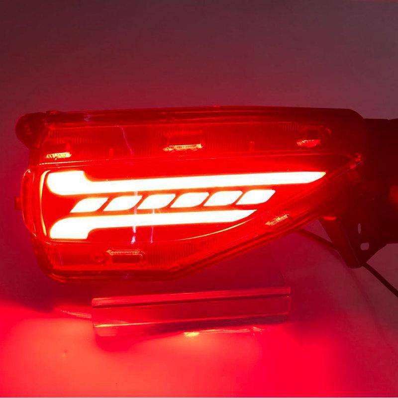 1Set LED for Toyota Fortuner SW4 2015 2016 2017 2018 2019 2020 Reflector Rear Bumper Light Fog Lamp Brake Light Turn Signal