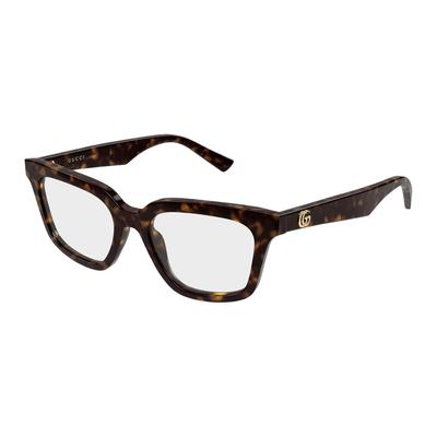 Gucci Optical Glasses [Available Prescriptions] Integrated 002 (Havana Frame/clear Lens) 51 Basic Packaging - Dust Bag + Glasses Case (random Color)