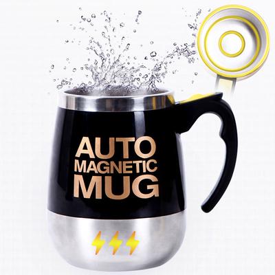Cana magnetică cu amestecare automată din oțel inoxidabil Capac anti-opărire ceașcă de cafea electrică automată