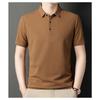 Men's Short-sleeved Lapel T-shirt Summer High-end Solid Color POLO Shirt Versatile Men's Top