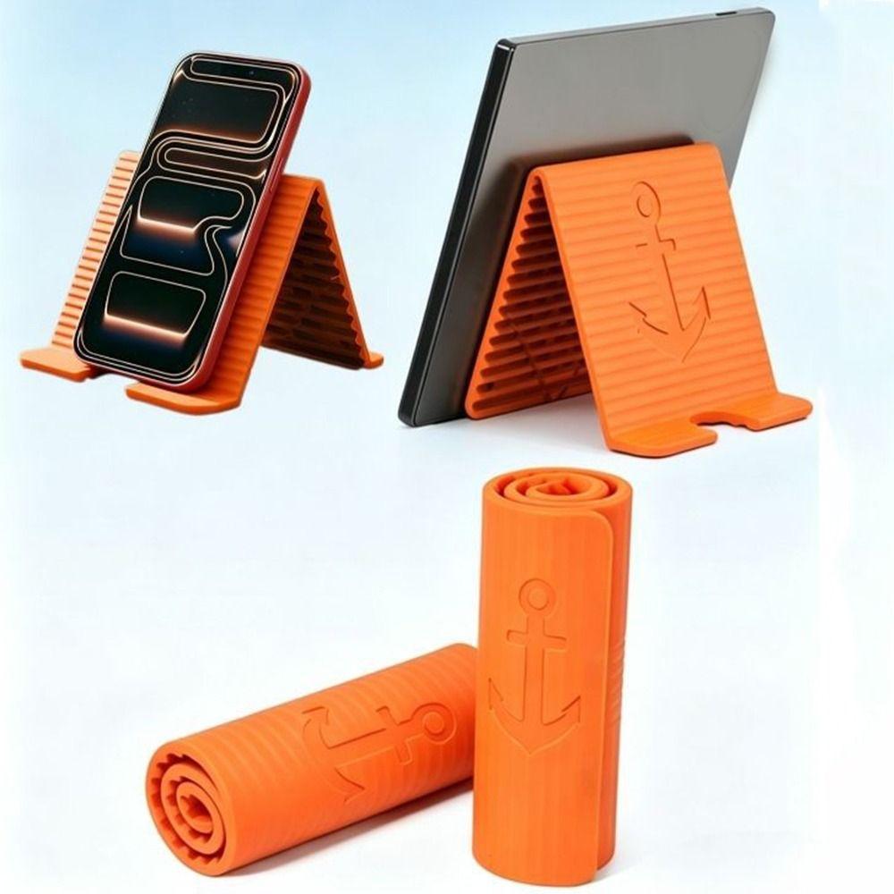 Foldable Foldable Phone Holder Silicone Flexible Phone Bracket Desktop Tablet Stand  Filming