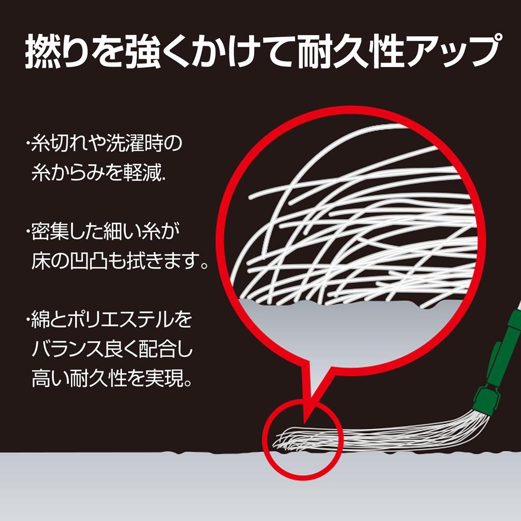 TERAMOTO FX Mop Replacement 260g Red Thread, (J),