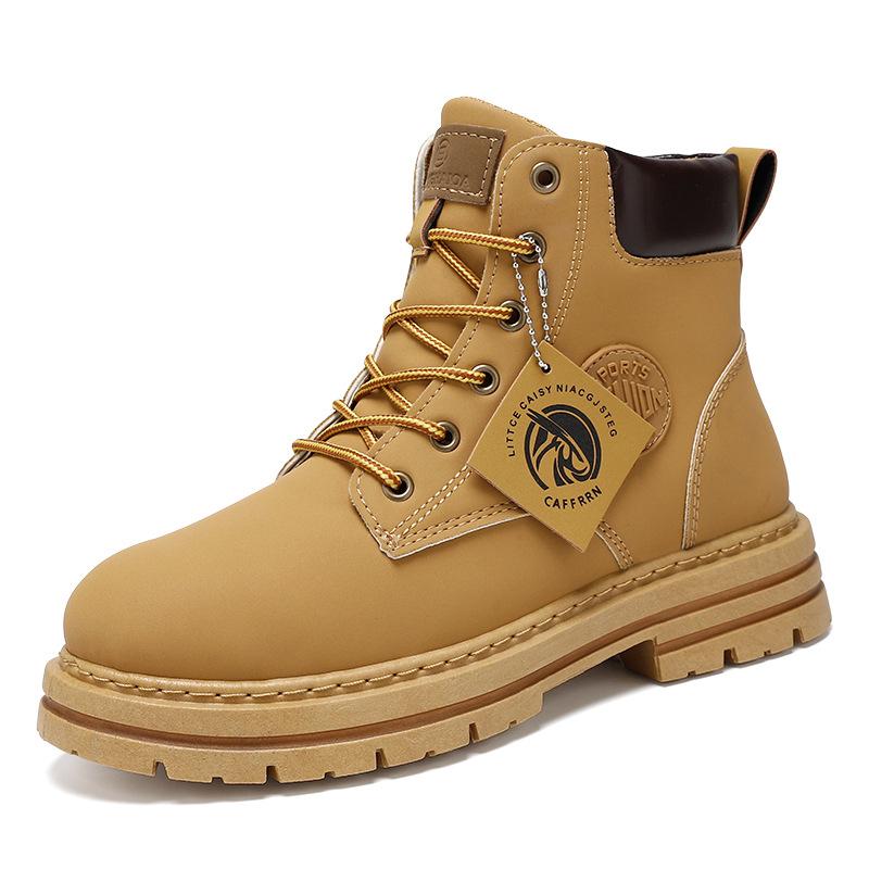 Martin Boots Men's Shoes Autumn and Winter New High-top Boots British Style Fashion Versatile Platform Martin Boots