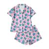 Children's Home Clothes Pajamas Set Short-sleeved Top Shorts Two-piece Set Outer Wear Play Cardigan Clothes