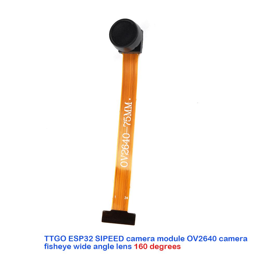 OV2640 Camera Module 2 Million Pixels DVP Interface ESP32-CAM 66/160 Degrees 21/75MM 24PIN0.5MM Spacing Wide-angle Lens