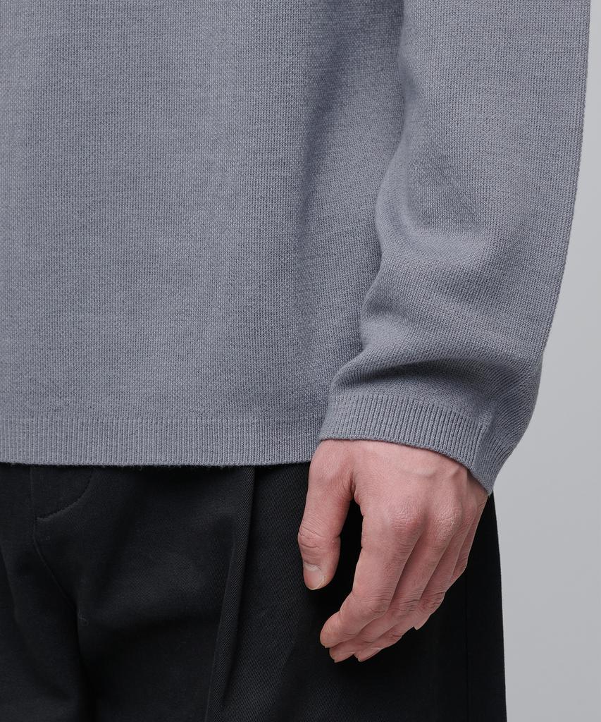 Musinsa Standard Minimal Crew Neck Knit [Purple Gray]