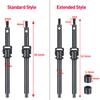 YEAHRUN 2PCS Steel CVD Front Axle Drive Shaft 48.5/52.5mm for 1:24 RC Crawler Car Axial SCX24 All Series Upgraded Parts