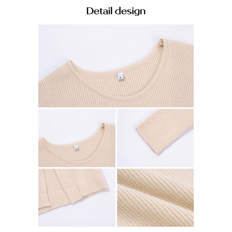 Rochii de toamnă și iarnă pentru femei, temperament, sexy, cu pachet pe șold, cu gât rotund și crăpătură