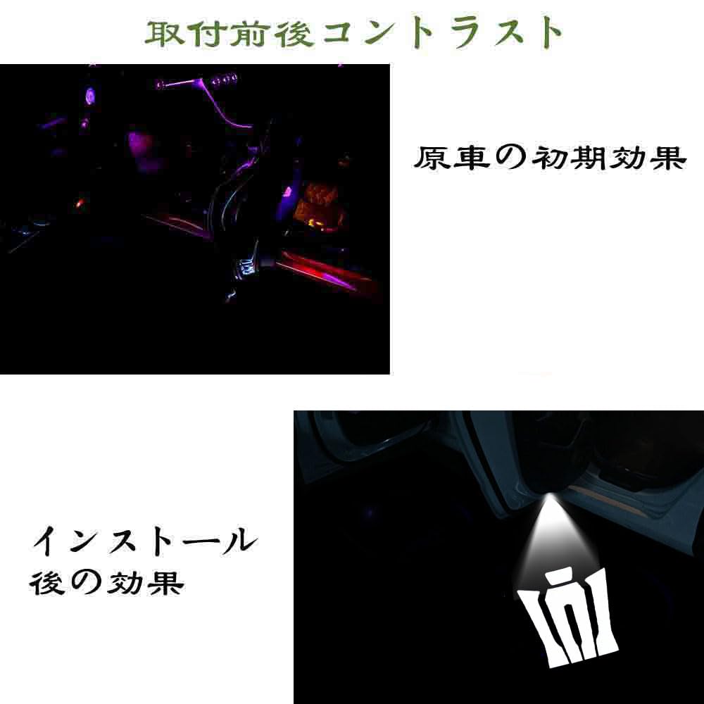 Luzes de Boas-Vindas para Porta Dedicadas Ltsplay Crown 210 200 com Logotipo HD Conjunto Ajustável de Luzes de Cortesia para Série 17 e Série 18 Série Athlete Majesta,