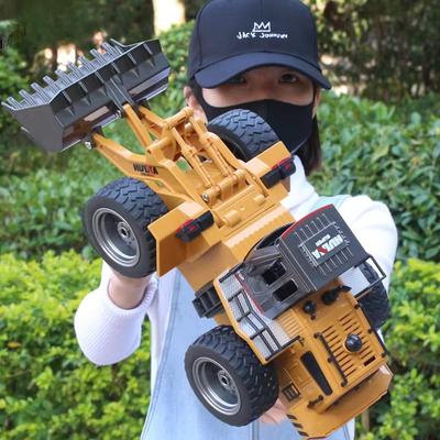New 1:18 Remote Control Bulldozer Engineering Shovel Forklift Engineering Vehicle Toys Children Boy Toys Bulldozer Tractor Model 6 Channels