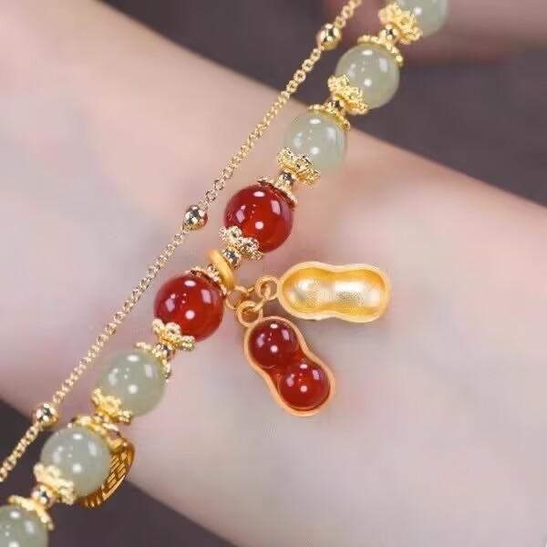 Gutes Ding Erdnuss Armband Damen Neues Armband Ins Natal Jahr Nationaler Trend Antiker Stil