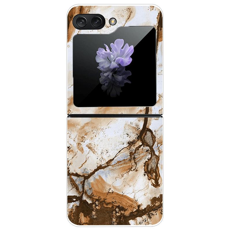 For Samsung Z Flip7 Cases Flip 7 Hard PC Transparent Phone Cover For Samsung Galaxy ZFlip 7 Cool Luxury Clear Shockproof Case