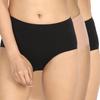 NYKD Cotton Anti-Microbial Panties for Women, Seamless, High Rise, Full Brief, Stretch Full Rear Coverage with Inner Ela