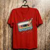 Retro Cassette Tape Printing Tshirt 80s 90s Music Lover Tees Vintage Mixtape Pencil Rewind Funny Tops Unisex Casual Retro Shirt
