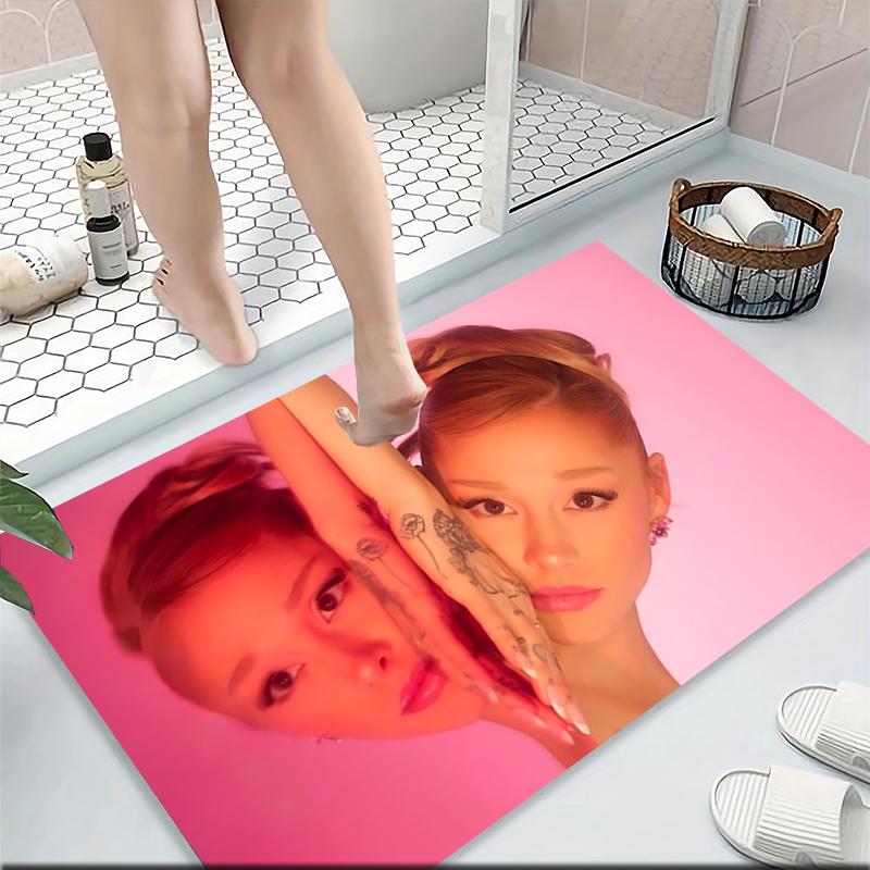 Pink Reflection Portrait Carpet Rug Soft Washable Antislip Home Living Room Sofa Mats Personalized Christmas Rug