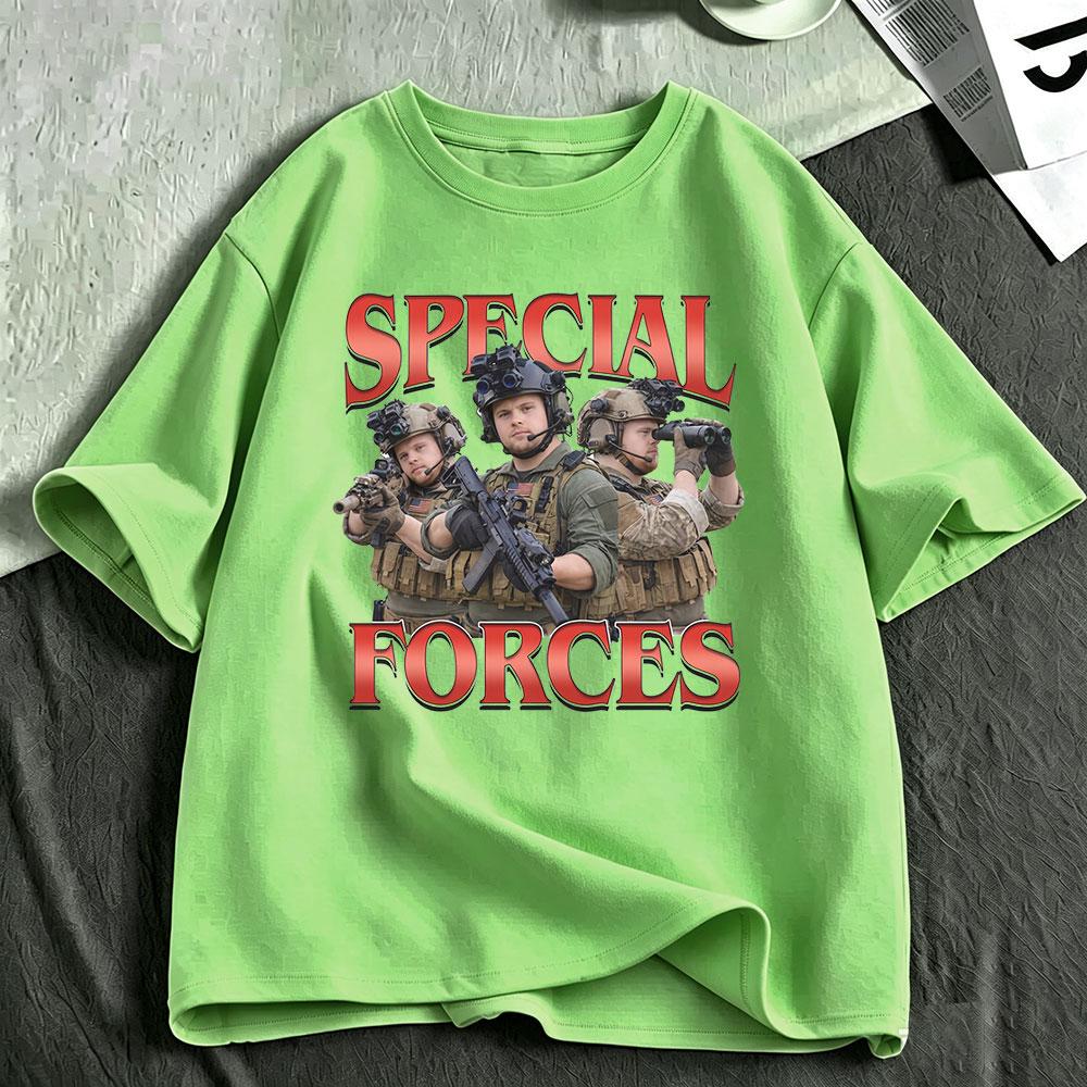 Special Forces Funny Meme Graphic T Shirt Military Lovers Gift Unisexs Unisex Fashion Cotton Casual Oversized Short Sleeve TShirts