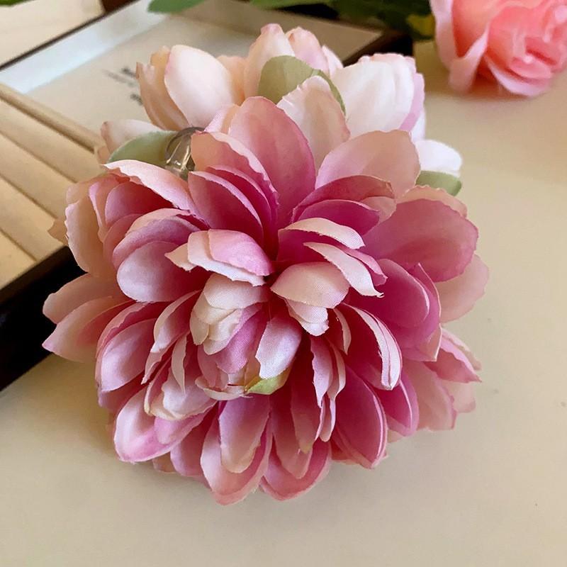 Internet Celebrities with the Same Fabric Flower Hairpin Holiday Wind Sweet Back Head Grab Clip Fashion Niche High-end Hair Accessories Women