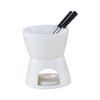 Chocolate Fondue Pot Tea Light Porcelain Melting Pot Ceramic Hot Pot Butter Warmer for Dessert Snack Party Anniversary Birthday